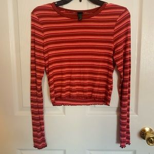 Wild Fable Red Striped Shirt
